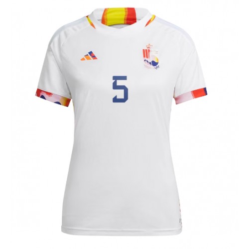 Belgia Jan Vertonghen #5 Bortedrakt Kvinner VM 2022 Kortermet Belgia Jan Vertonghen #5 Bortedrakt Kvinner VM 2022 Kortermet